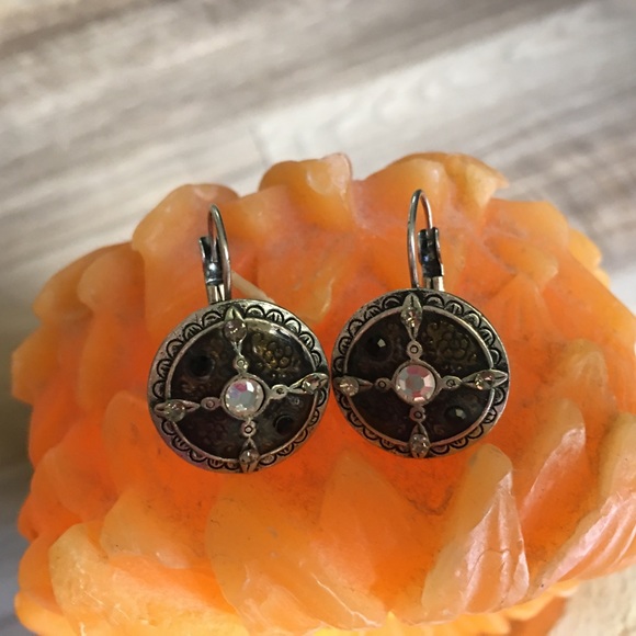 3 for 15! Vintage Silver Tone Crystal Earrings - Picture 5 of 8